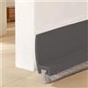 Wendict 100cm Paraspifferi per Porte, Guarnizione a Spazzola per Porte, Blindata Inferiore, Paraspifferi Sottoporta, Paraspifferi, Paraspifferi Porta Umidità, Grigio