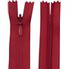 Aerzetix - C60962 - Set di 20 Cerniere Invisibili 20cm - Colore: Rosso Lampone - Non separabili con tiretto Palla da Rugby Materia inestensibile - Cerniera Lampo