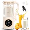 HISUEKIG Macchina per Latte di Soia, 1400ml Automatico Multifunzionale Macchina | Latte di Noci con LED Display, Macchina per Latte Vegetale Fatto in Casa, Soia, Mandorle, Avena Bevande