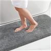 Homaxy zerbino Ingresso casa 40 x 60 cm, Antiscivolo e Essorbente zerbino, Tappeto Entrata Interno Resistente Sporco, Morbido e Lavabile Zerbino da Interni per Interno, grigio