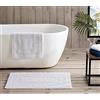 Eddie Bauer | Set da bagno 100, tappeti ultra morbidi, tessuto trapuntato per una maggiore durata e facile manutenzione, cotone, bianco, 2 pezzi
