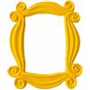 KIRTENOX Cornice Decorativa per Spioncino Porta Design Iconico Gialla | Regalo Originale per Best Friends - Include Nastro Adesivo