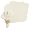 Embhlitfe 10 tovaglioli in tessuto beige di alta qualità, 32 x 32 cm, colore verde salvia, lavabili, in mussola, per decorazione da tavolo, matrimoni, caffetterie, ristoranti (10 pezzi, bianco)