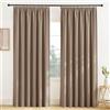 KGORGE Tende Oscuranti per Interni 2 Pezzi L 200 x A 245 CM Tende Camera da Letto Moderna Termiche con Fettuccia Curtains Divisoria per Soggiorno Moderne, Moca