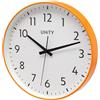 Unity Orologio da parete, Fradley, silenzioso, moderno, arancione, 30 cm