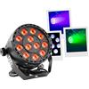 BoomToneDJ BoomTone DJ PARTY-PAR123 - Proiettore luminoso multiuso, colore nero, giochi di luce per DJ - illuminazione per feste, feste - LED RGB 3 in 1 da 3 W, angolo di proiezione di 20°, strobo, DMX, dimmer.