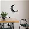 Wallity Hanah Home Elegante accessorio decorativo da parete in metallo, nero, 49 x 49 cm, 100% metallo, spessore 1,5 mm, facile da montare, perfetto per arredamento moderno