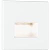 Paulmann 93093 LED Applique da incasso Edge Quadro Set 80x5 mm 50lm 230V angolare incl. 1x1,2 Watt Bianco opaco plastica 2700 K