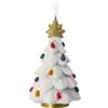 Hallmark Albero di Natale vintage bianco con luci ornamento di Natale