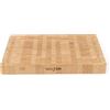 Salter BW13308EU7 Tagliere in bambù - Grande blocco di legno da macellaio, spesso e resistente, per intagliare carne, scanalatura per succhi, vassoio per formaggi, salumi, reversibile, certificato