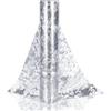 Woobroo Tovaglia con foglia d'oro-silver