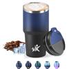 HoneyHolly Termos Caffè 600 ML, Tazza termica Riutilizzabili Prova di Perdite, Bicchiere Termico, Acciaio Inox 304, Travel Mug per Caffè Caldo e Freddo, Latte e Tè