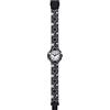 HIP HOP, Collezione A Sky Full of Stars, Orologio Donna Black and White, con Cinturino Intercambiabile in Silicone e Tessuto, Quadrante Bianco con Numeri Neri, Cassa 33 mm, Movimento al Quarzo