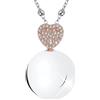 MAMIJUX Chiama Angeli Cuore Mamma Idea Regalo Gravidanza Collana Donna Richiamo degli Angeli Catenina Acciaio
