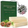 larum sports Bagnoschiuma Solido Naturale, Foresta di Cembro, 2x 85g | Sapone Solido Corpo e Capelli, Saponette Profumate, Sapone Naturale, Sapone Biodegradabile Campeggio