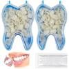 KEMUZ 100 Pezzi Di Corone Provvisorie, Dentiere Provvisorie, Faccette Dentali, Denti Finti, Denti Finti Multiuso, Kit Di Riparazione Dentale, Denti Anteriori E Posteriori