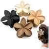 YESENLE 4 fermagli per capelli a forma di fiore, opachi, per donne e ragazze, capelli spessi e sottili, grandi e carini antiscivolo, resistenti alla presa dei capelli, accessori per capelli (4 colori neutri)