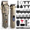 Hatteker Tagliacapelli Uomo Professionale Macchinetta per Capelli Macchina Tagliacapelli Uomo Regolabarba uomo Rasoio Elettrico Barba Clipper Trimmer Impermeabile senza fili