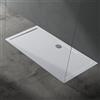 doporro Piatto Doccia 90x160 cm Rettangolare in Acrilico Rinforzato Bianco Lucido, Altezza 4 cm Ultrasottile, con Piletta di Scarico Cromata Inclusa （AL01) - Faro2