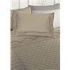 Laura Biagiotti - Set Lenzuola Matrimoniali Maxi Flanella di Puro Cotone, Completo Lenzuola Invernale Felpate in Flanella Anti-Pilling Zamia Beige
