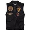 Bauzuoyo Gilet di jeans da uomo casual senza maniche giacca di jeans strappato gilet in denim classico cowboy vintage denim gilet con tasche estive outdoor casual gilet da moto per uomo cappotto