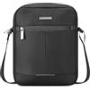 RONCATO Easy Office 2.0 borsello tracolla uomo 2 comparti con zip e tasca frontale - Nero