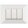 ELETTROCANALI Placca Easy 3 Mod. Bianco - ECSE9803WH