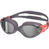 Speedo Donna Occhialini da nuoto Biofuse 2.0 con lenti specchiate, Vintage Fog/Steel/Silver Mirror, Taglia Unica