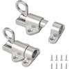 ZONGYUNYNOLE 2 Pezzi Chiavistello a Molla, Rimbalzo Serratura Porta Automatico con Viti, Blocco Automatico in Alluminio, Bullone Molla Porta Lega per Porte in Legno, Finestre, Porte di Armadi (Argento)