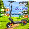 JOYOR S10-SZ EScooter 2000W Doppio Motore 60V18AH Anteriore Posteriore Doppio Freno Idraulico Scooter Elettrico 10*3.0 Pneumatico Allargato E-Scooter - 2000W Dual Motor 60V18AH