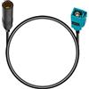 Vecys Fakra Z Femmina a DIN Femmina Adattatore Cavo RG174 20 cm / 7,9 pollici per Autoradio DAB Autoradio FM AM Unità Principale Lettore Multimediale CD Ricevitore