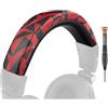 SOULWIT Copertura Archetto in pelle proteica per Audio Technica ATH M50, M50X, M50XWH, M50XBT, M50XBT2, M50S/LE, parte di ricambio per la riparazione del cuscinetto della fascia per la testa