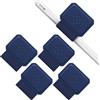 FINTIE 4 Pezzi Portapenne Autoadesivo Compatibile con Apple Pencil Pro, Apple Pencil (USB-C) & 2a/1a Gen e Penna Stilo - Elastico Pen Holder per Tablet, Notebooks, Calendario, Blu