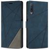 SONWO Cover per Samsung Galaxy A7 2018 / Galaxy A750, Flip Caso in PU Pelle Case Cover Custodia con Slot per Schede e Supporto Stand per Samsung A7 2018 / A750, Blu