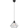 Eglo Leuchten my light Lampadario a sospensione Tarbes in alluminio colore nero satinato a forma di diamante 1XE27 94188/20