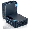 Fodenntech Mini PC F10, Alder Lake-N95 (fino a 3,4 GHz), 16 GB di RAM DDR4, 1 TB SSD, Mini Computer, Piccoli Computer Desktop, Supporto Dual HDMI, 4K/WiFi/BT4.2, Micro PC Ufficio Casa Server