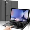 JADEMALL Custodia Tastiera con Trackpad per Samsung Tab S10 Ultra 14.6" 2024, Italiano QWERTY Tastiera Bluetooth per Samsung Galaxy Tab S10 Ultra con Touchpad, Nero