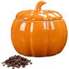 Generic Barattolo di zucca, ciotola per caramelle a forma di zucca di Halloween, contenitori ermetici da cucina, decorazione autunnale per cucina, camera da letto, feste, soggiorno, appartamento casa