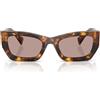 Miu Miu Occhiali da Sole MU09WS 14L20I Marrone Miele/Viola Chiaro Marrone Donna