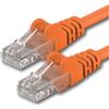 1aTTack.de 7952688 1x 15m Orange Cavo di rete Cat6 Cat 6 Ethernet LAN 1000 Mbit/s RJ45