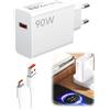 Generic Caricatore Rapido 90W HyperCharge con Cavo USB-C 6A 1 m per Xiaomi 15/15 Ultra/14/14 Ultra/13/13T per Redmi Note 14/14 Pro/13, POCO X7 Pro/F7/F6/X6 Pro Adattatore USB C 67W/45W/33W