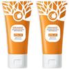 Ezyuanchly Gel esfoliante arancione, gel idratante per viso e corpo, esfoliante viso per pulizia profonda, esfoliante viso naturale all'arancia (2 pezzi)