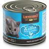 LEONARDO 200 g Leonardo Quality Selection Kitten Alimento Cibo Umido per Gattini con Carne Fresca di Pollame e Manzo in Lattina