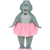 W WIDMANN MILANO Party Fashion Widmann Srl Costume Ballerina Ippopotamo Gonfiabile per Adulto, Multicolore, WDM75513