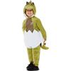 SMIFFYS Deluxe Costume da uovo di dinosauro per bambini, Verde, Tutto in uno con cappuccio e pantaloni Halloween