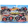 Hot Wheels Monster Trucks Demolition Double 1/64 - Auto in metallo - DragBus Vs Volkswagen Beetle