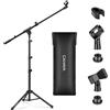 Does not apply Asta a Giraffa per Microfono Con 2 Diversi Clip Supporto per Microfono Treppiede