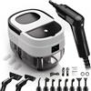 TwoOases Pulitore a Vapore, Vaporettore 2500w per Pulizia, Vaporetto Pulitore Vapore Casa, Steam Cleaner, Maniglia Regolabile in 3 Livelli, Pulizia a Vapore Portatile per Finestre, Cucina, Pavimenti, Auto