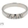 Anello in oro bianco 18 Kt 750 trilogy diamanti 0,30 ct -741/ST-