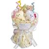 Simpatico bouquet di peluche a forma di cane, decorativo, fatto a mano, per